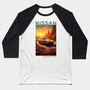 Reviving Legends: The Nissan Fairlady Z432 Homage Design Baseball T-Shirt